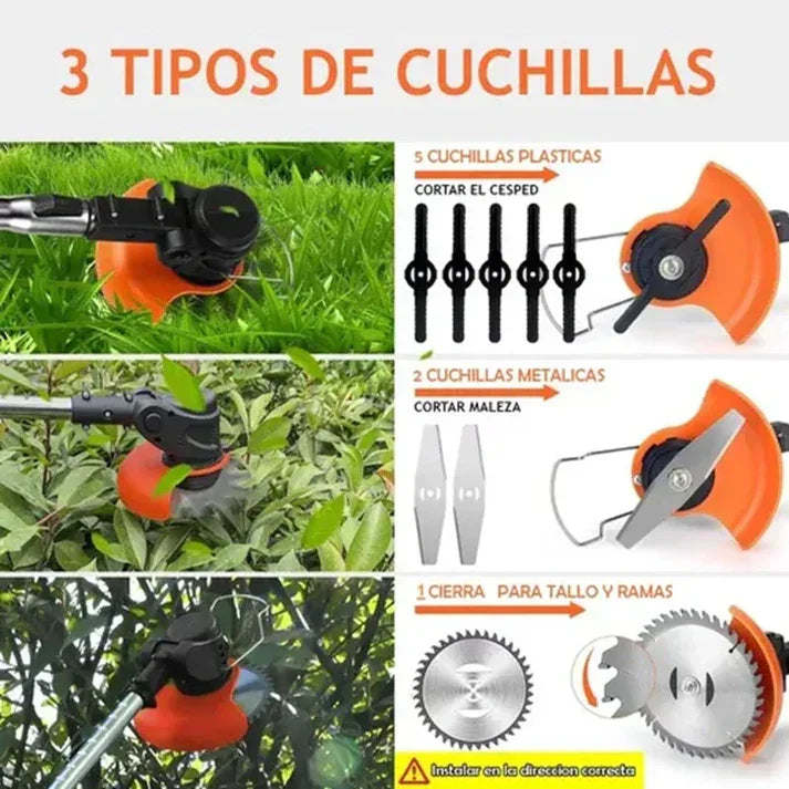 ¡ Transforma tu jardín en minutos sin esfuerzo ni cables! 🌿 Guadaña™ + Batería Extra y Regalos