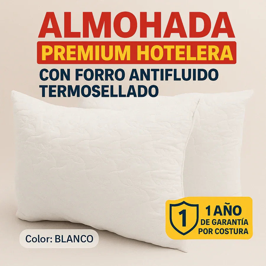 ⭐Almohada Premium de Alta Calidad con Confort Tipo Hotel🛏️