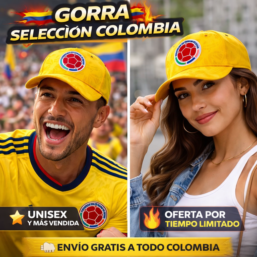 🧢 🇨🇴 GORRA OFICIAL DE LA SELECCIÓN COLOMBIA