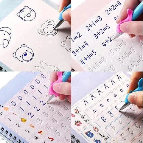 🎁 Promoción: Kit x4 Libros de Caligrafía con Tinta Mágica Reutilizable