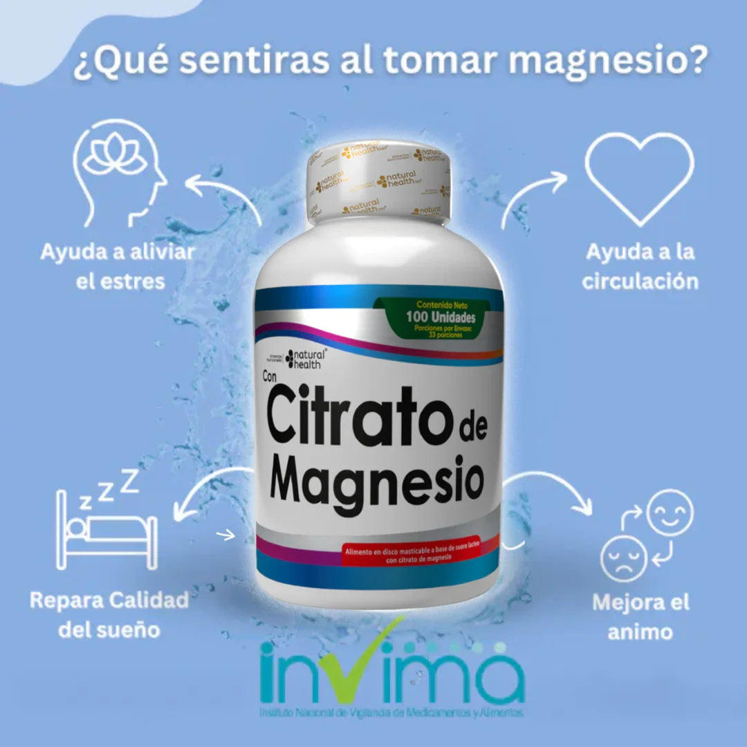 💊 Citrato de Magnesio Premium+ Envio Gratuito + beneficios para su salud🎁