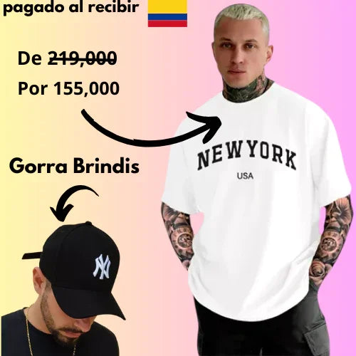 Set Nueva York + gorra de regalo Paga cuando recibas, promoción de fin de año